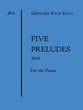 Five Preludes piano sheet music cover